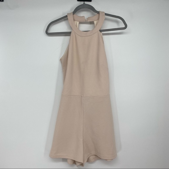 SVBO Skirt Sleeveless Halter Romper Open Back Size M Blush - Picture 1 of 6
